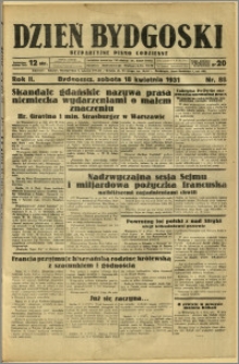 Dzień Bydgoski, 1931, R.2, nr 88
