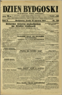 Dzień Bydgoski, 1931, R.2, nr 130