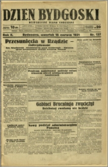 Dzień Bydgoski, 1931, R.2, nr 137