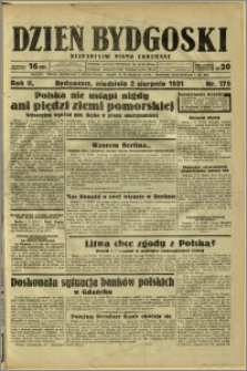 Dzień Bydgoski, 1931, R.2, nr 175