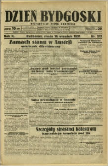 Dzień Bydgoski, 1931, R.2, nr 212