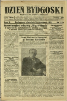 Dzień Bydgoski, 1931, R.2, nr 270