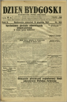 Dzień Bydgoski, 1931, R.2, nr 284