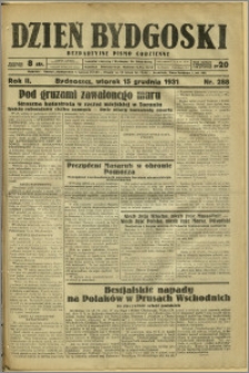 Dzień Bydgoski, 1931, R.2, nr 288