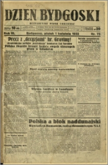 Dzień Bydgoski, 1932, R.3, nr 75
