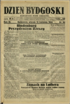 Dzień Bydgoski, 1932, R.3, nr 84