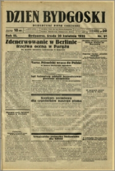 Dzień Bydgoski, 1932, R.3, nr 91