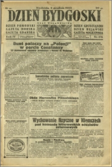 Dzień Bydgoski, 1933, R.4, nr 278