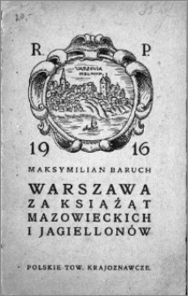 Warszawa za książąt mazowieckich i Jagiellonów