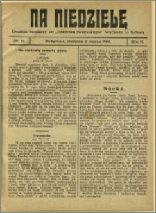 Na Niedzielę, 1909, R.2, nr 12