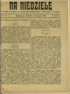 Na Niedzielę, 1909, R.2, nr 33