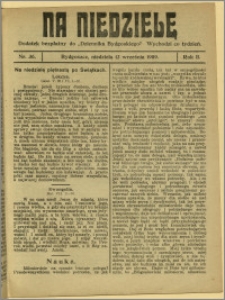 Na Niedzielę, 1909, R.2, nr 36