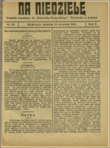 Na Niedzielę, 1909, R.2, nr 38