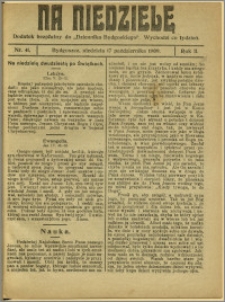 Na Niedzielę, 1909, R.2, nr 41
