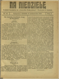 Na Niedzielę, 1909, R.2, nr 43