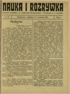 Nauka i Rozrywka, 1908, R.1, nr 19