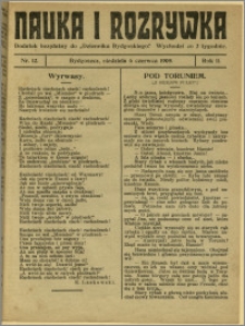 Nauka i Rozrywka, 1909, R.2, nr 12