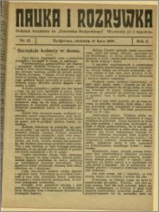 Nauka i Rozrywka, 1909, R.2, nr 15