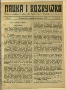 Nauka i Rozrywka, 1909, R.2, nr 17