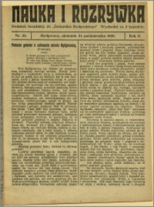 Nauka i Rozrywka, 1909, R.2, nr 22