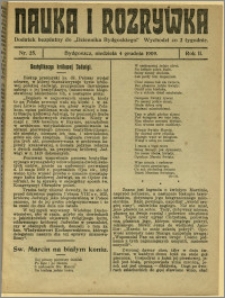 Nauka i Rozrywka, 1909, R.2, nr 25