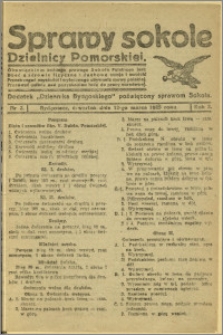 Sprawy Sokole Dzielnicy Pomorskiej, 1925, R.2, nr 2