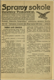 Sprawy Sokole Dzielnicy Pomorskiej, 1925, R.2, nr 3