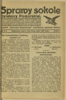 Sprawy Sokole Dzielnicy Pomorskiej, 1925, R.2, nr 6