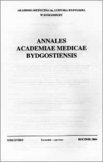 Annales Academiae Medicae Bydgostiensis, tom XVIII nr 2, (2004)