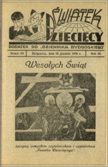 Światek Dziecięcy, 1938, R.3, nr 20