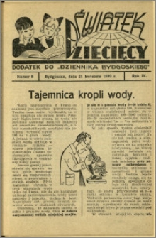 Światek Dziecięcy, 1939, R.4, nr 8