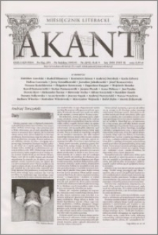 Akant : miesięcznik literacki 2001 R.4 nr 2(41)