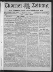Thorner Zeitung 1913, Nr. 5 1 Blatt