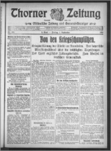 Thorner Zeitung 1916, Nr. 205 1 Blatt