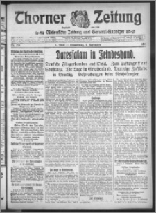 Thorner Zeitung 1916, Nr. 210 1 Blatt