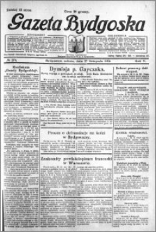 Gazeta Bydgoska 1926.11.27 R.5 nr 274