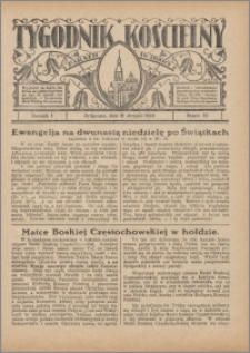 Tygodnik Kościelny Parafii św. Trójcy 1930.08.31 nr 35