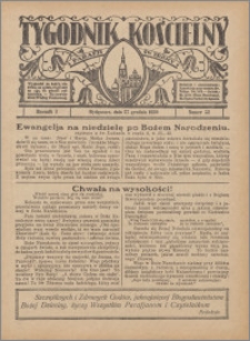 Tygodnik Kościelny Parafii św. Trójcy 1930.12.27 nr 52