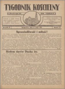 Tygodnik Kościelny Parafii św. Trójcy 1931.05.17 nr 17