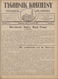 Tygodnik Kościelny Parafii św. Trójcy 1931.09.06 nr 33