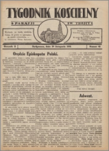Tygodnik Kościelny Parafii św. Trójcy 1931.11.29 nr 45