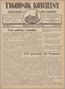 Tygodnik Kościelny Parafii św. Trójcy 1932.03.13 nr 11