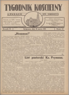 Tygodnik Kościelny Parafii św. Trójcy 1932.03.20 nr 12