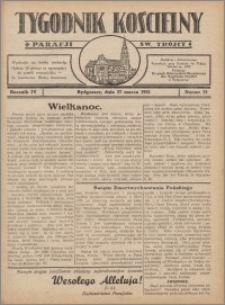 Tygodnik Kościelny Parafii św. Trójcy 1932.03.27 nr 13