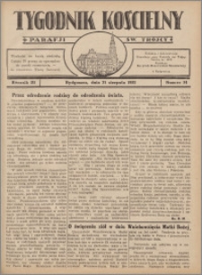 Tygodnik Kościelny Parafii św. Trójcy 1932.08.21 nr 34
