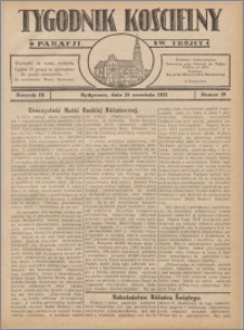 Tygodnik Kościelny Parafii św. Trójcy 1932.09.25 nr 39