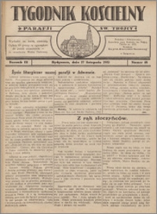 Tygodnik Kościelny Parafii św. Trójcy 1932.11.27 nr 48