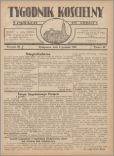 Tygodnik Kościelny Parafii św. Trójcy 1932.12.04 nr 49