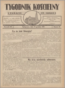 Tygodnik Kościelny Parafii św. Trójcy 1932.12.18 nr 51