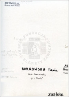 Borkowska Maria